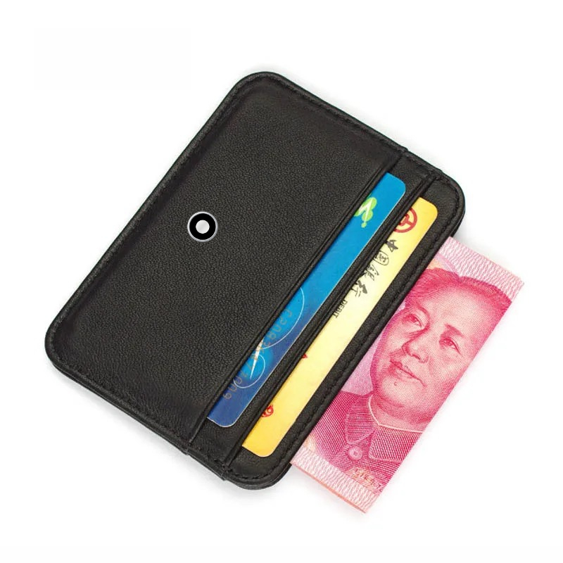 Leather Wallet Men - กระเป๋าสตางค์ผู้ชายหนังแท้ 100% ระดับไฮเอนด์ หรูหรา บางเฉียบ ใส่บัตรประชาชน