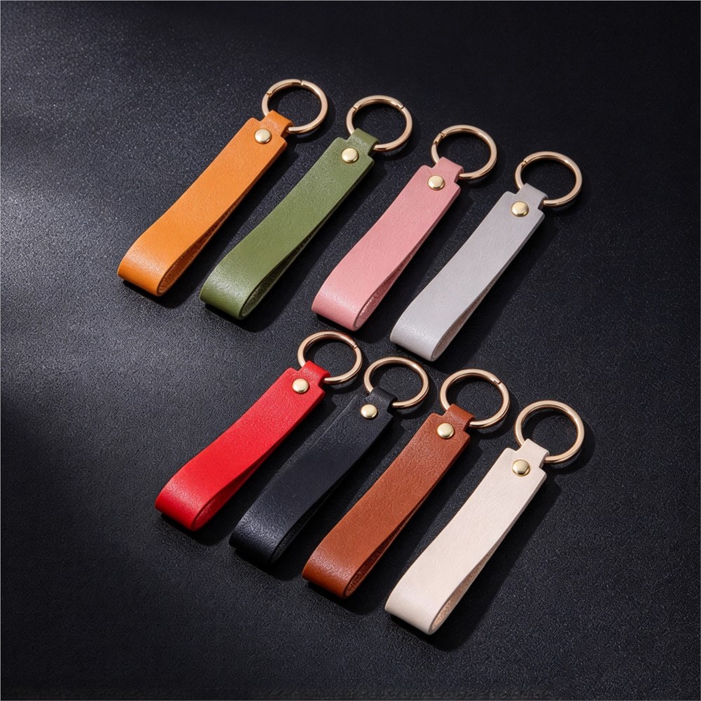 Leather Wallet Men - 1/5 ชิ้น พวงกุญแจหนัง PU ของขวัญ พวงกุญแจสำหรับผู้ชาย