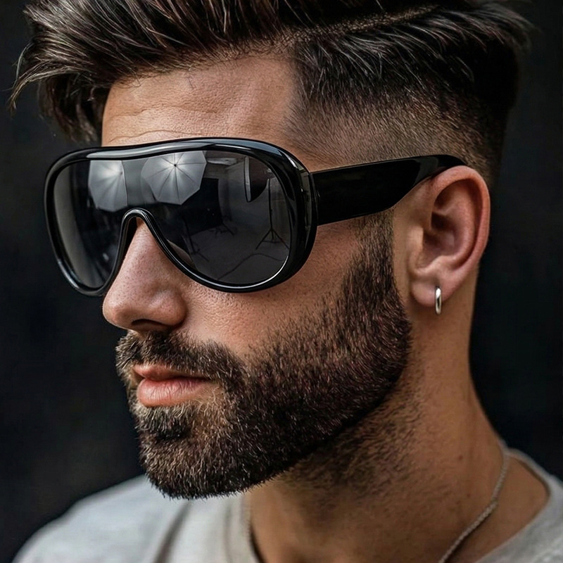Sunglasses Uv400 - แว่นกันแดดทรงแคทอาย Y2K กรอบใหญ่ ขนาดโอเวอร์ไซส์ สำหรับผู้หญิงผู้ชาย แว่นกันแดดทรงเหลี่ยมย้อนยุค