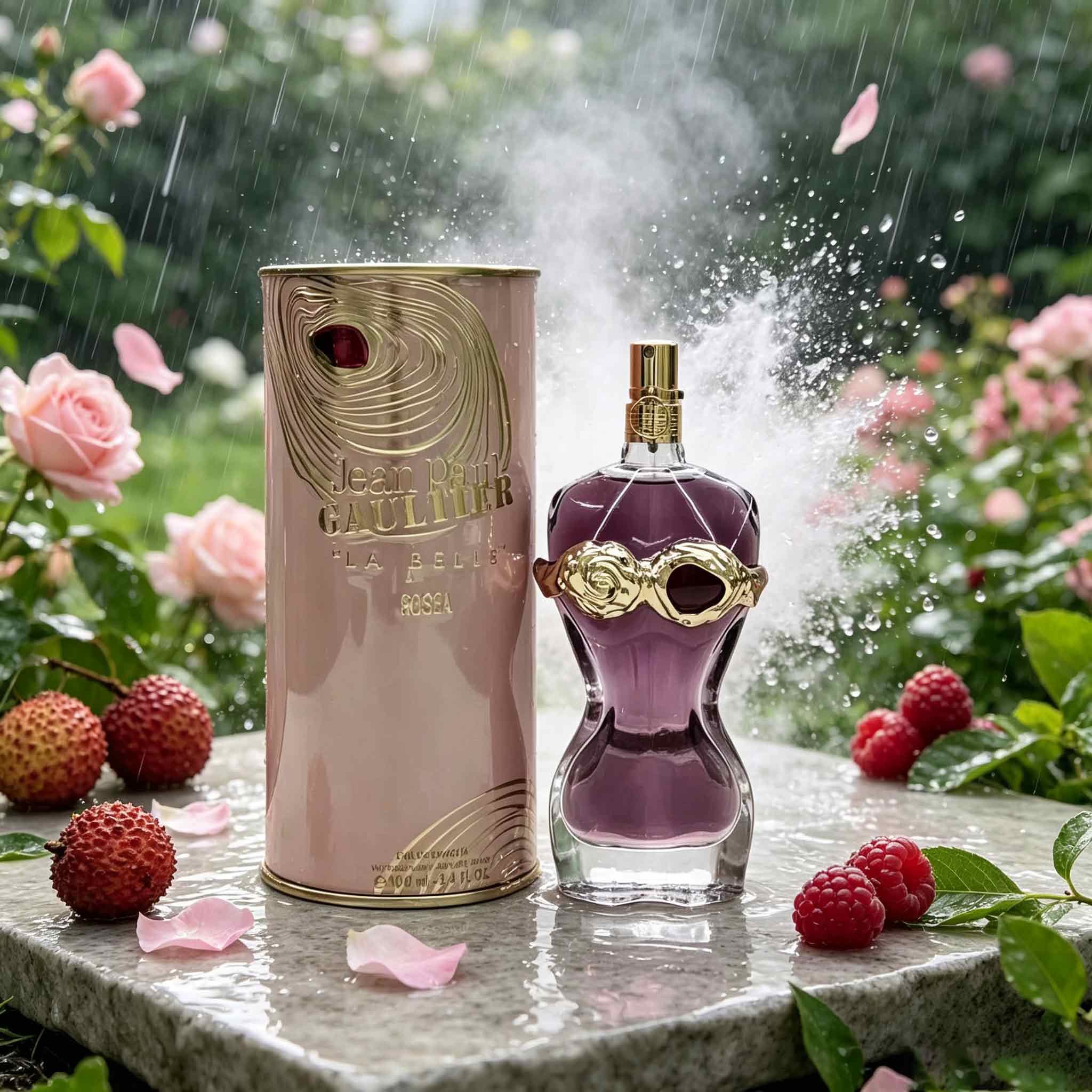 Luxury Gift Set - น้ำหอมลาเบลล์โรเซีย ลักซ์ชัวรี แคนิสเตอร์ กล่องของขวัญ บรรจุภัณฑ์สีชมพู-ทองพร้อมลวดลายดอกไม้และกลิ่นหอมของผลไม้ที่โรแมนติก ตัวเลือกพรีเมียมสำหรับเป็นของขวัญวันหยุดสำหรับสุภาพสตรี
