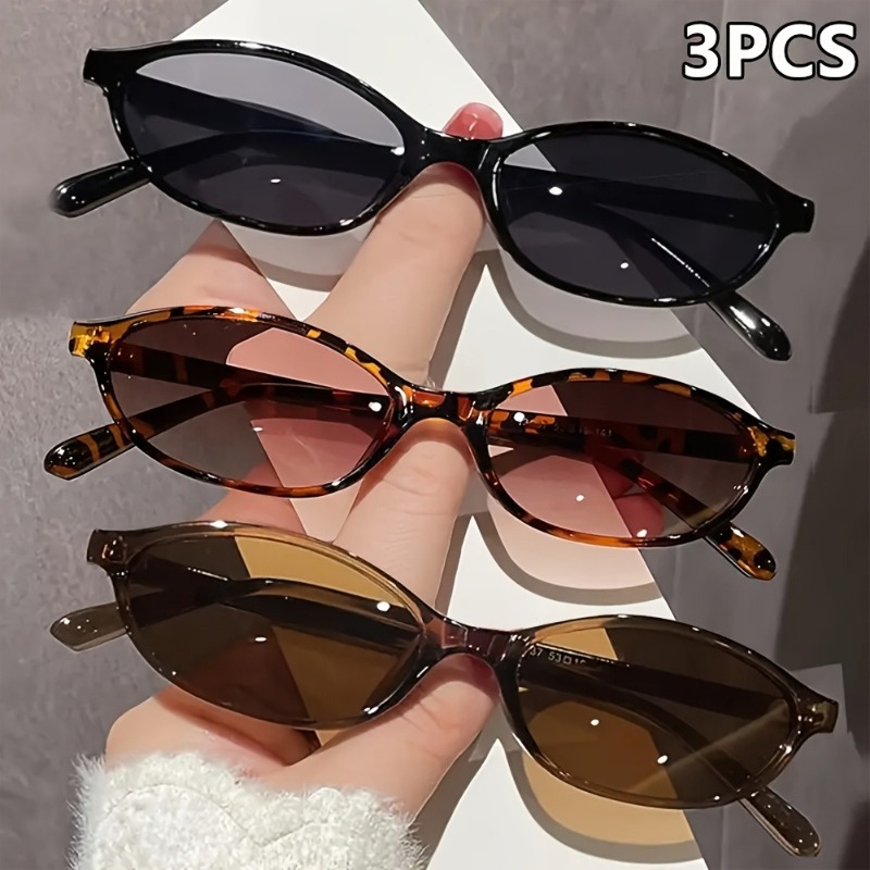 Sunglasses Uv400 - 1/3 คู่ แว่นตาแฟชั่นสำหรับผู้หญิง เหมาะสำหรับใส่ในฤดูร้อน แว่นกันแดดสำหรับผู้หญิง เหมาะสำหรับใช้ประดับตกแต่งในชีวิตประจำวันและถ่ายภาพในฤดูร้อน