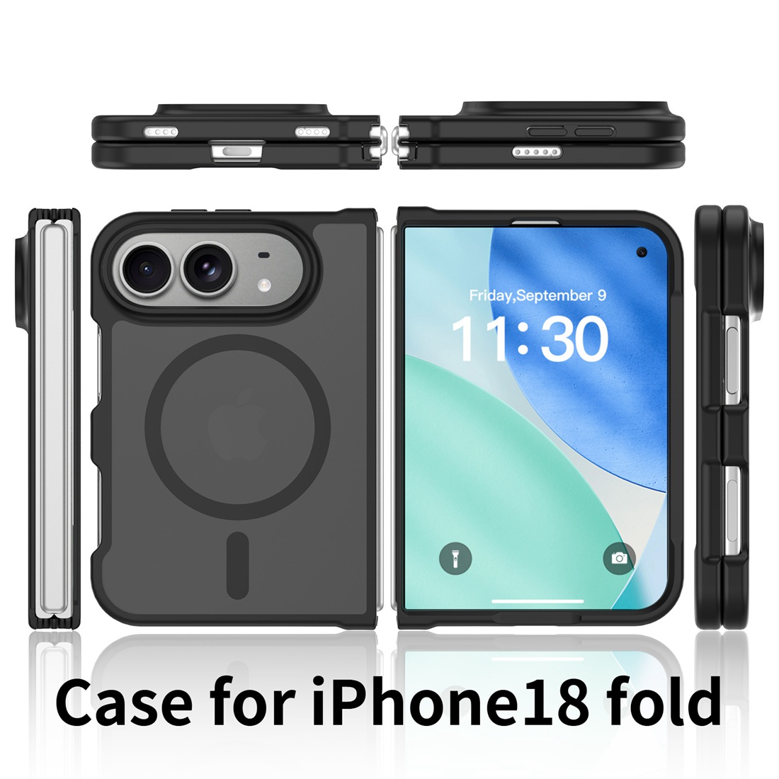 Premium Cigar Case - เคสแม่เหล็กแบบโปร่งแสงพรีเมียมสำหรับ iPhone Ultra 18 Fold รองรับ
