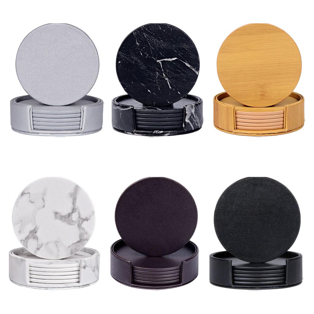 แผ่นรองแก้วหินอ่อนทรงกลมพร้อมท - Marble Coaster Set บทวิจารณ์และราคา