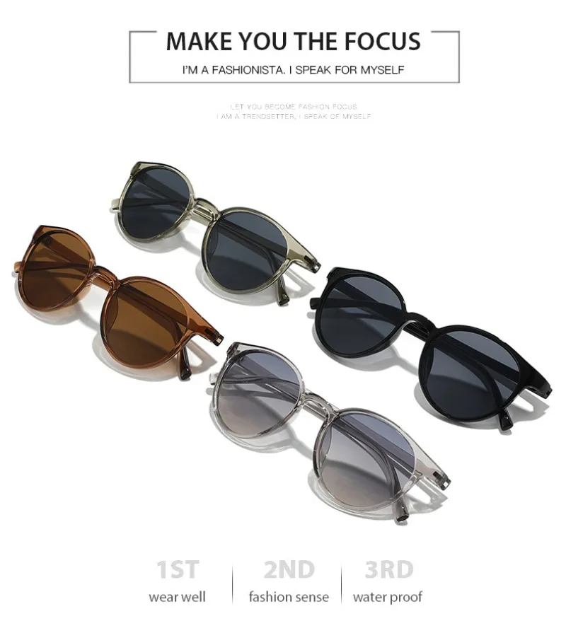แว่นกันแดดทรงกลมสไตล์เรโทรกรอบ - Sunglasses Uv400 บทวิจารณ์และราคา
