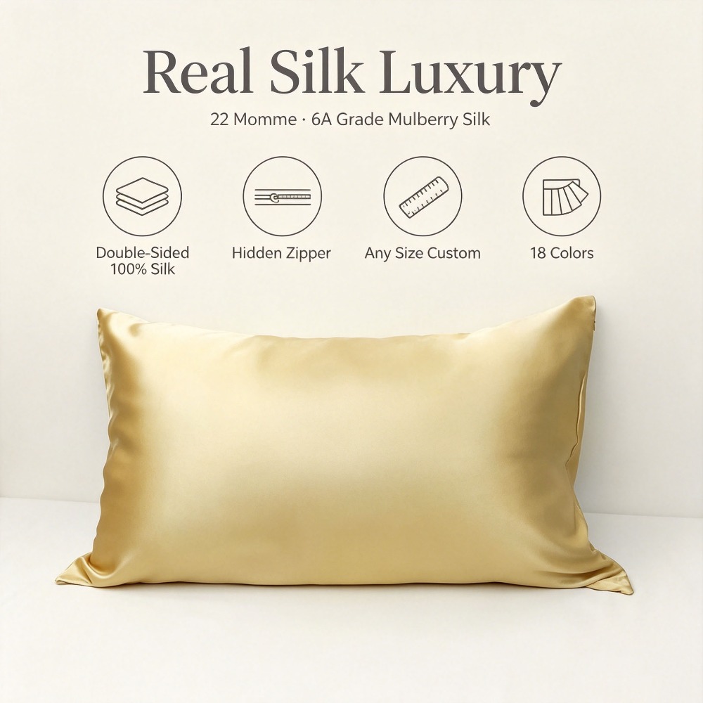 ปลอกหมอนผ้าไหมมัลเบอร์รี่ 22 ม - Silk Pillowcase บทวิจารณ์และราคา