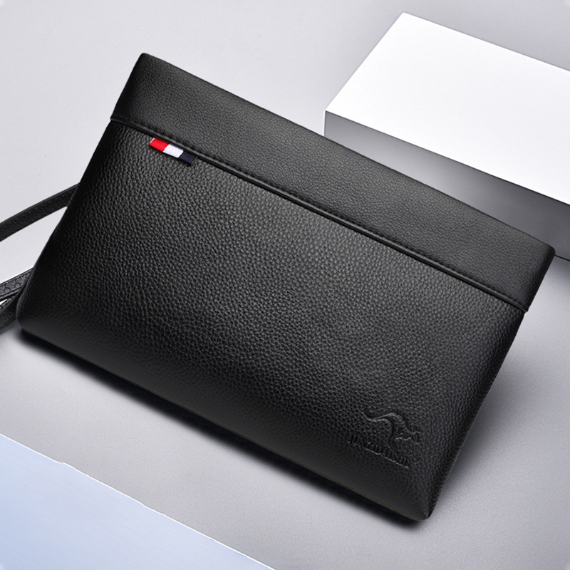 ผู้ชายมือถือกระเป๋าธุรกิจขนาดใ - Leather Wallet Men บทวิจารณ์และราคา
