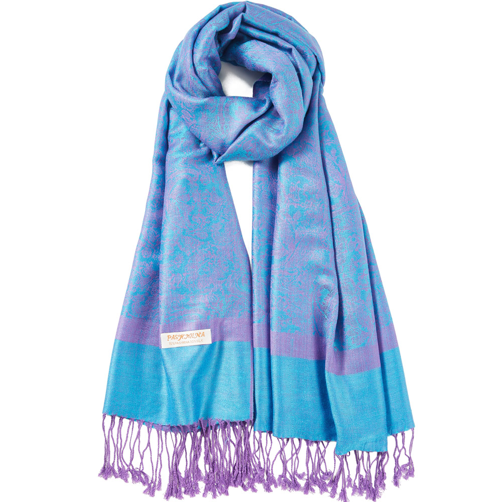 Paisley Pashmina ผ้าคลุมไหล่ J - Cashmere Scarf บทวิจารณ์และราคา