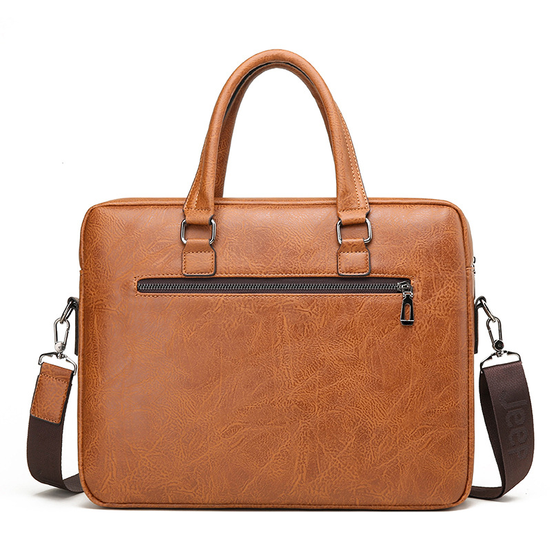 กระเป๋าใส่เอกสารทางธุรกิจของผู - Leather Briefcase บทวิจารณ์และราคา
