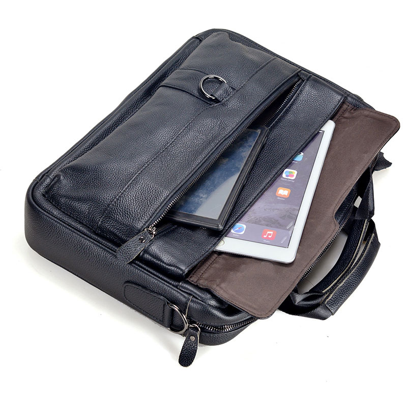 ชายหนังแท้กระเป๋าถือผู้ชายเดิน - Leather Briefcase บทวิจารณ์และราคา