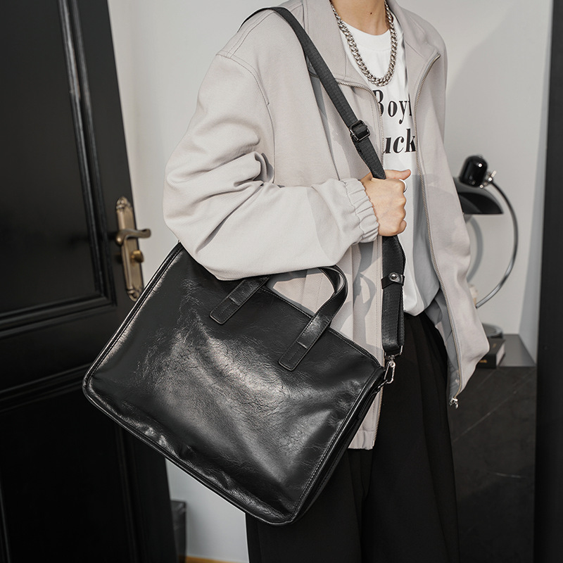 กระเป๋าถือผู้ชายแบบลำลองแฟชั่น - Leather Briefcase บทวิจารณ์และราคา