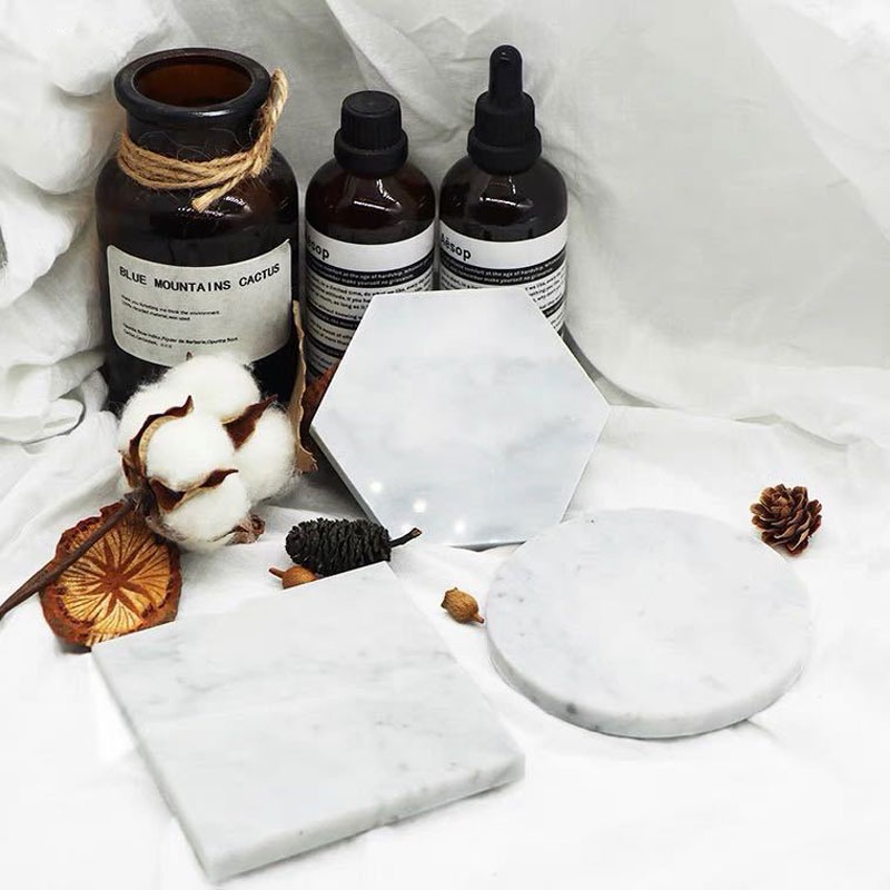ที่รองแก้วหินอ่อน1ชิ้นแผ่นรองแ - Marble Coaster Set บทวิจารณ์และราคา