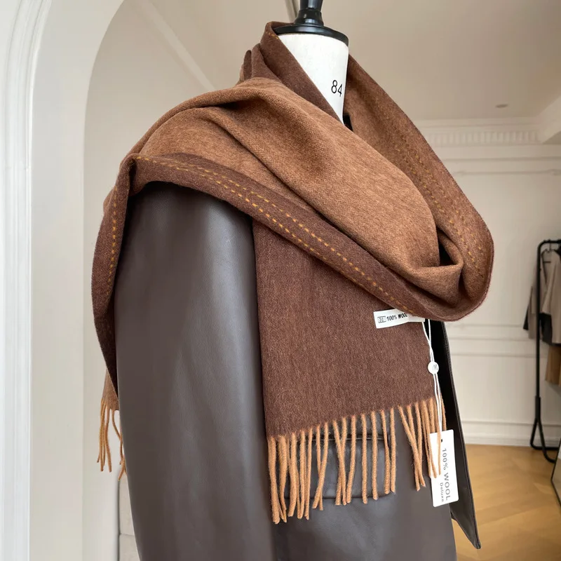 ผ้าพันคอขนแกะแท้ 100% คุณภาพสู - Cashmere Scarf บทวิจารณ์และราคา