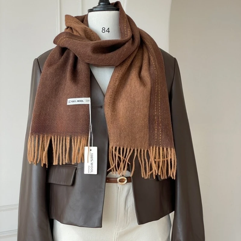 ผ้าพันคอขนแกะแท้ 100% คุณภาพสู - Cashmere Scarf บทวิจารณ์และราคา