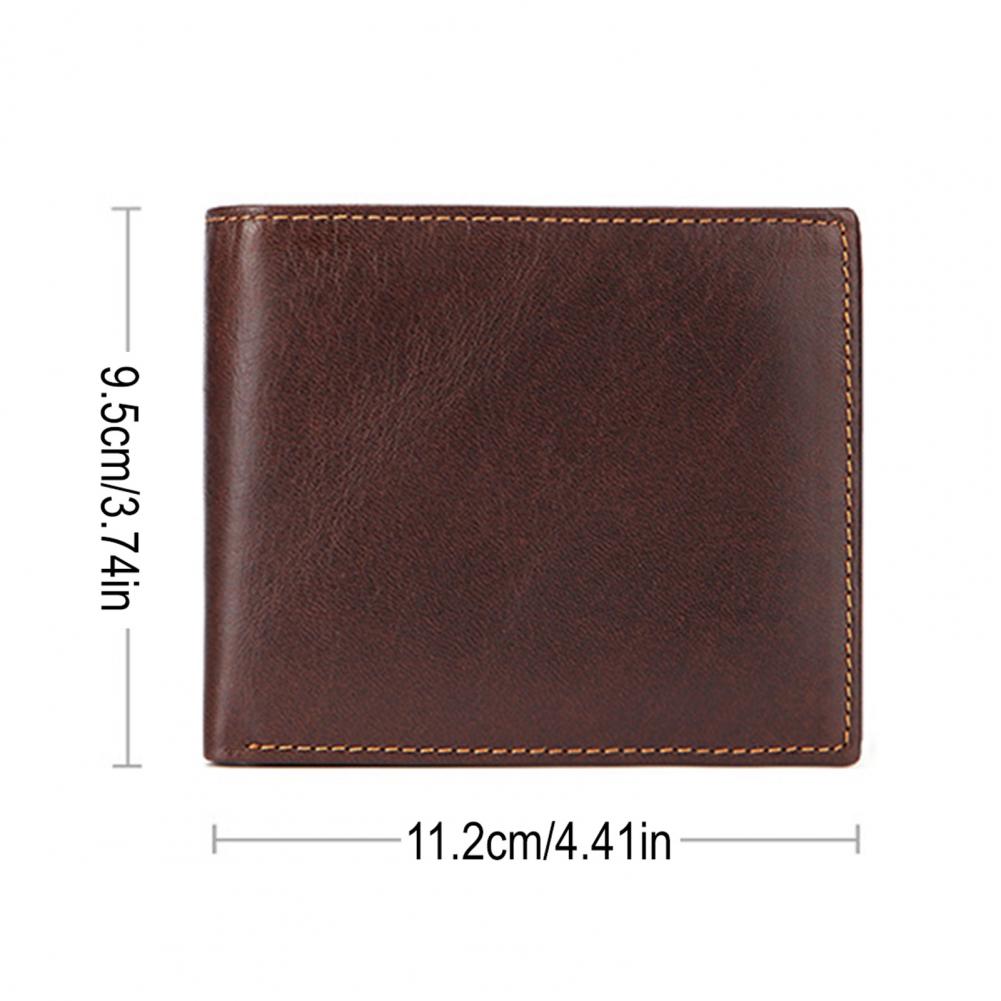 กระเป๋าสตางค์ผู้ชายสไตล์วินเทจ - Leather Wallet Men บทวิจารณ์และราคา