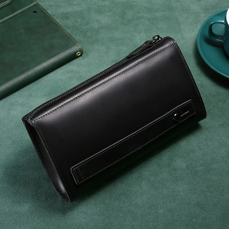 กระเป๋าคลัทช์ผู้ชายทรงยาว กระเ - Leather Wallet Men บทวิจารณ์และราคา