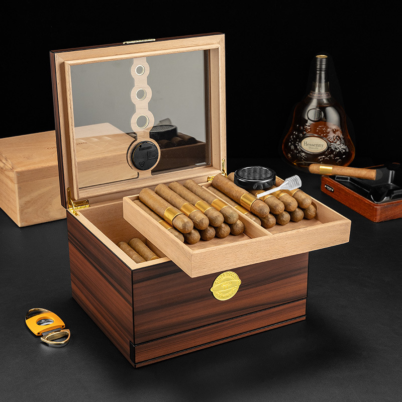กล่องเก็บซิการ์ไม้หรูหรา ทำมือ - Luxury Gift Set บทวิจารณ์และราคา