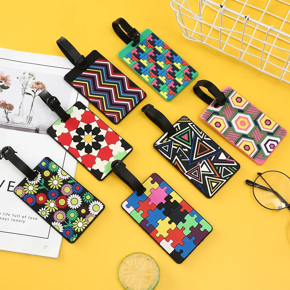 1ชิ้นป้ายป้ายกระเป๋าเรขาคณิตกร - Travel Luggage Set บทวิจารณ์และราคา