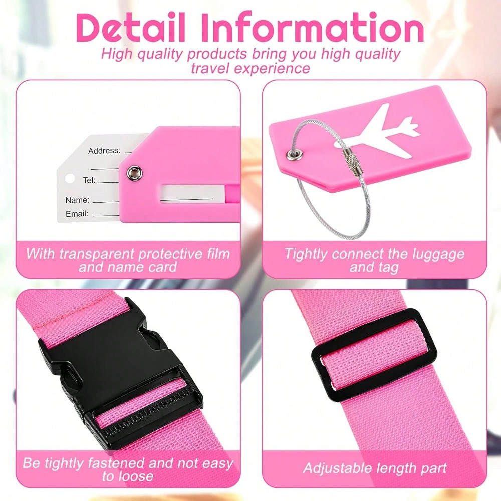 ชุดสายรัดกระเป๋าเดินทางพร้อมป้ - Travel Luggage Set บทวิจารณ์และราคา
