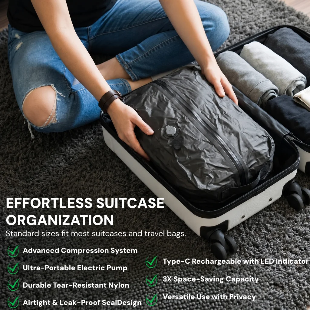 ถุงเก็บของแบบสูญญากาศ, ถุงจัดเ - Travel Luggage Set บทวิจารณ์และราคา
