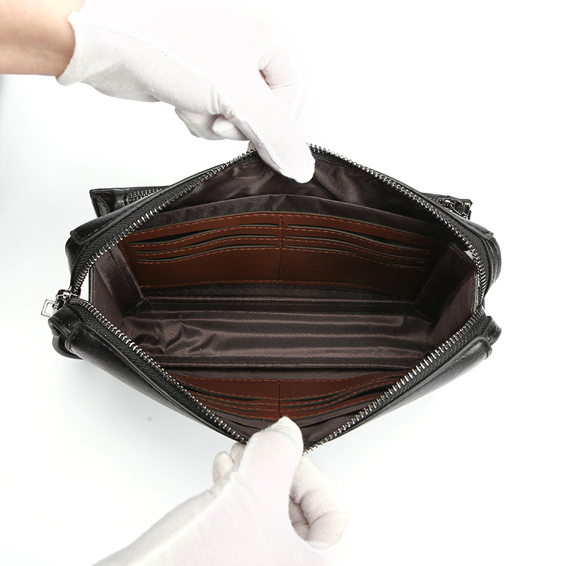 กระเป๋าคลัทช์กันขโมยแบบมีรหัสล - Leather Wallet Men บทวิจารณ์และราคา