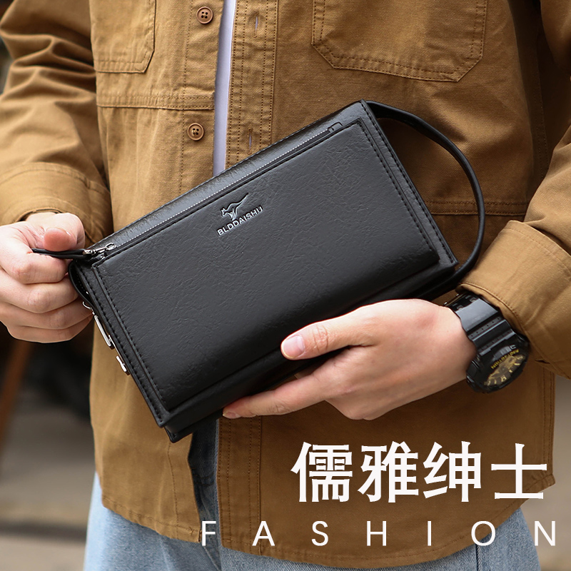 กระเป๋าคลัทช์กันขโมยแบบมีรหัสล - Leather Wallet Men บทวิจารณ์และราคา