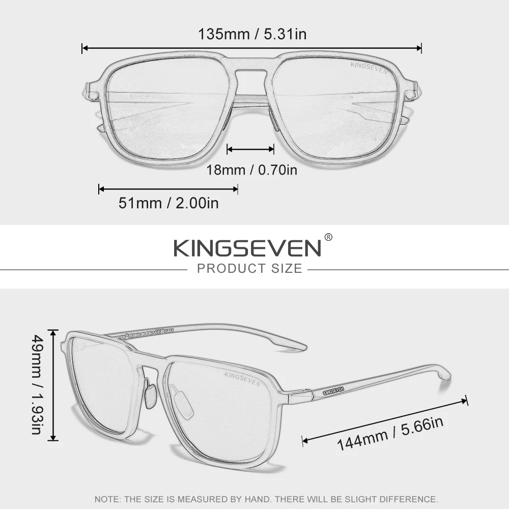 แว่นกันแดดโพลาไรซ์ KINGSEVEN ส - Sunglasses Uv400 บทวิจารณ์และราคา