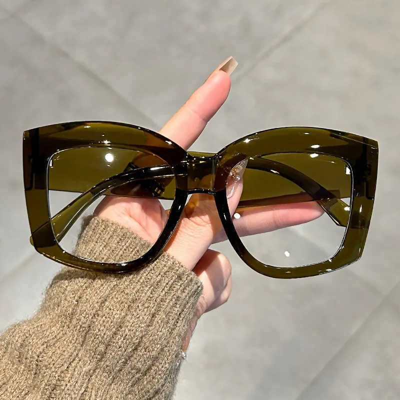 แว่นตาทรงสี่เหลี่ยมดีไซน์ใหม่  - Sunglasses Uv400 บทวิจารณ์และราคา