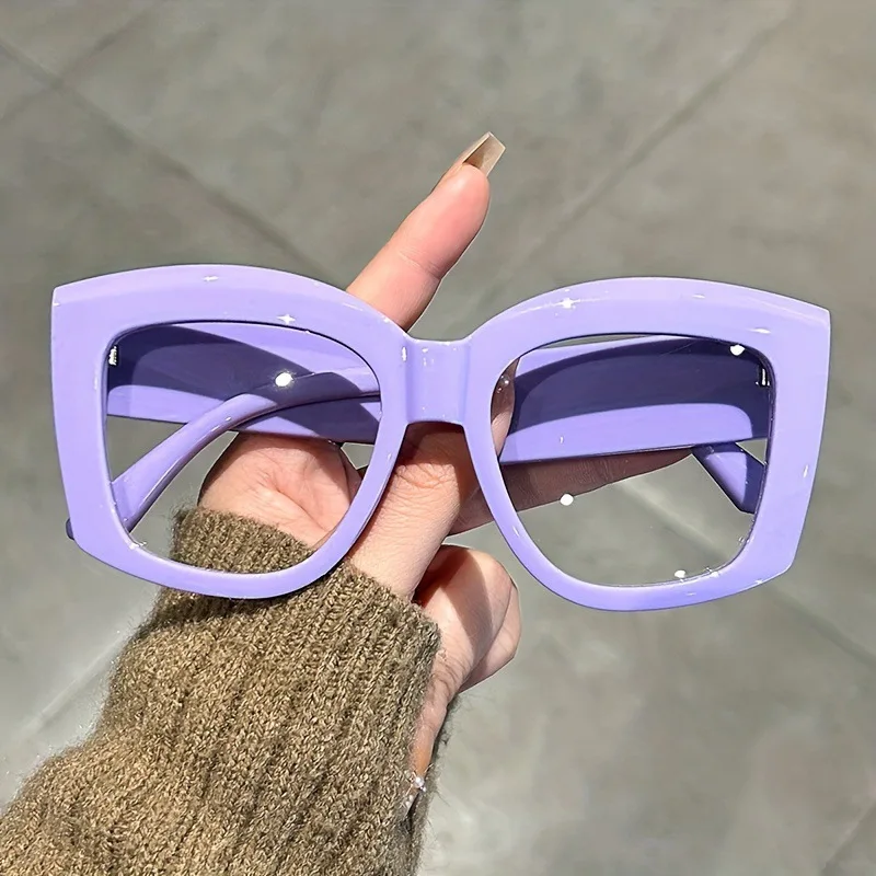 แว่นตาทรงสี่เหลี่ยมดีไซน์ใหม่  - Sunglasses Uv400 บทวิจารณ์และราคา