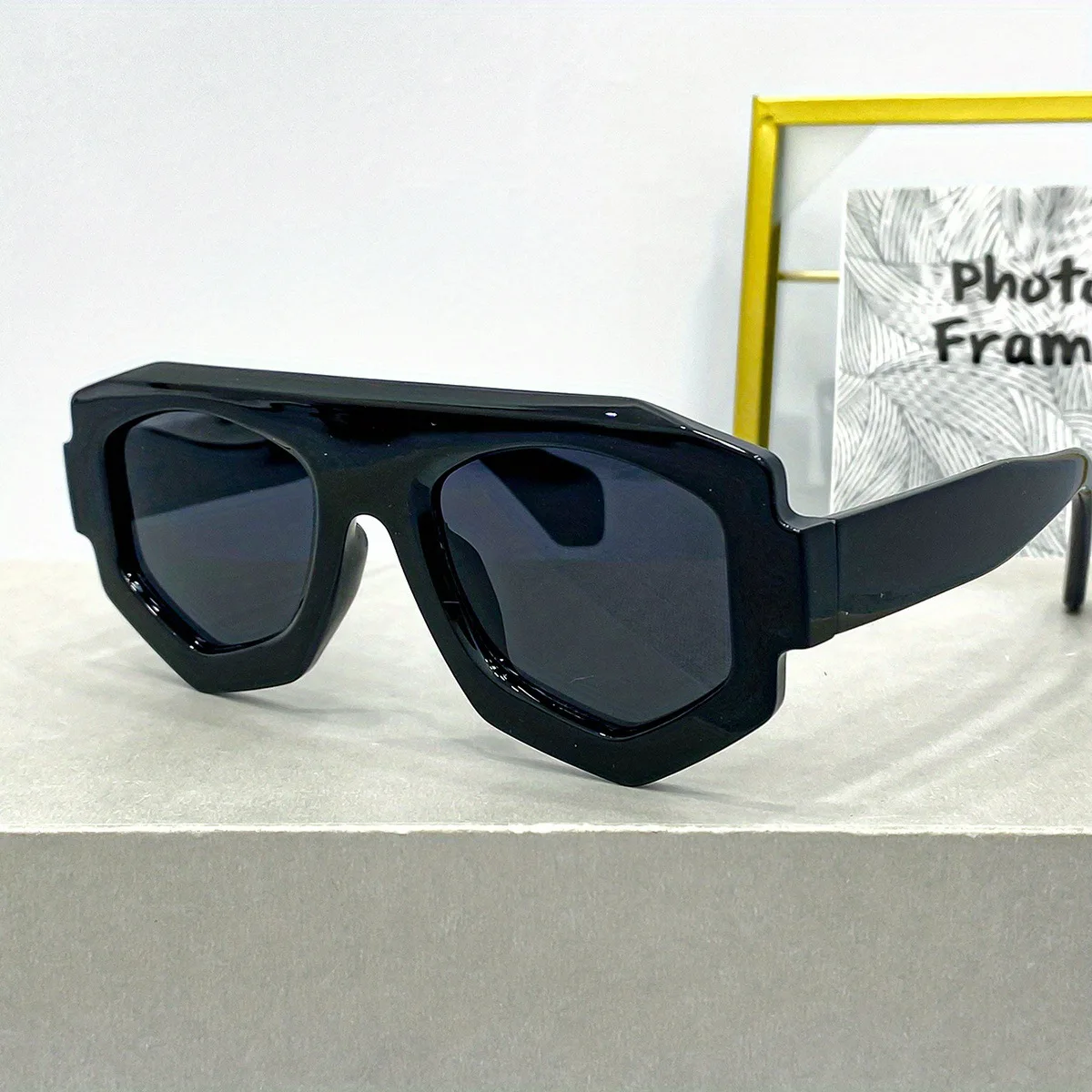 แว่นกันแดดกรอบใหญ่ดีไซน์ไม่ซ้ำ - Sunglasses Uv400 บทวิจารณ์และราคา