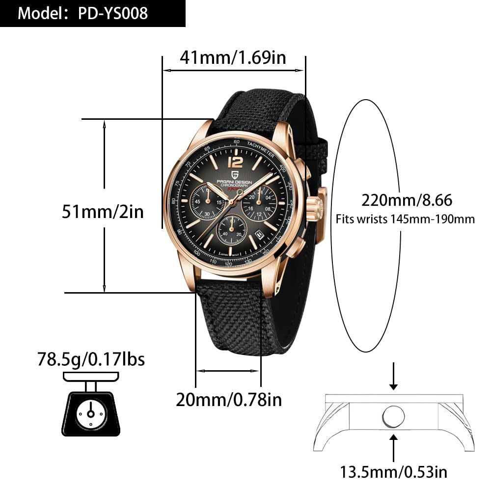 นาฬิกาข้อมือผู้ชาย PAGANI DESI - Luxury Watch Men บทวิจารณ์และราคา