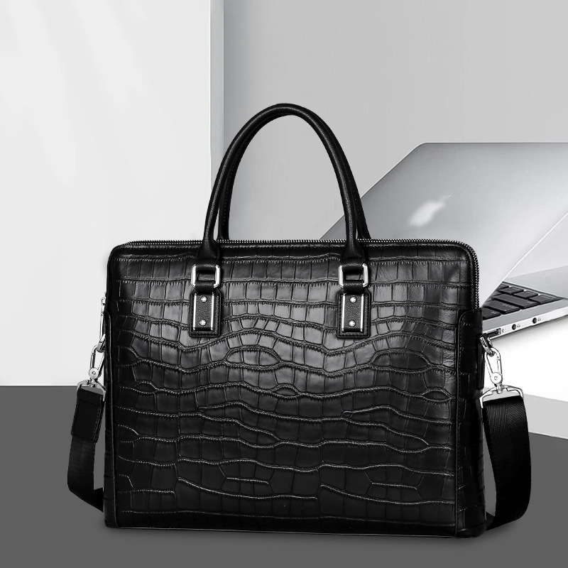 กระเป๋าเอกสารผู้ชายหนังแท้ใหม่ - Leather Briefcase บทวิจารณ์และราคา