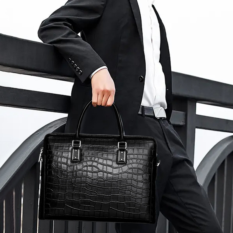 กระเป๋าเอกสารผู้ชายหนังแท้ใหม่ - Leather Briefcase บทวิจารณ์และราคา