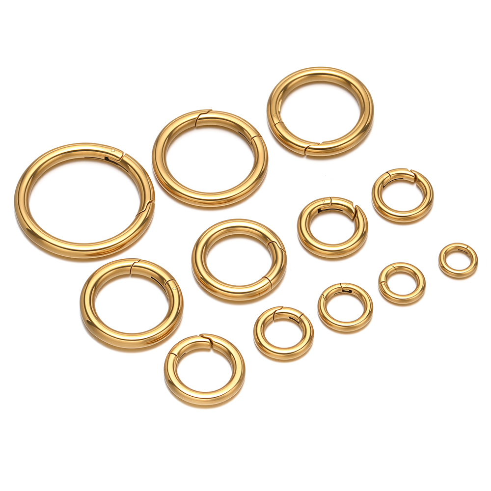 ตัวล็อคสปริงทรงกลม 2 ชิ้น/ล็อต - Gold Plated Jewelry บทวิจารณ์และราคา
