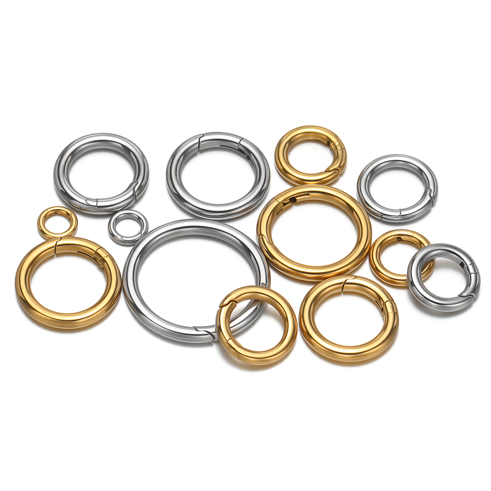 ตัวล็อคสปริงทรงกลม 2 ชิ้น/ล็อต - Gold Plated Jewelry บทวิจารณ์และราคา
