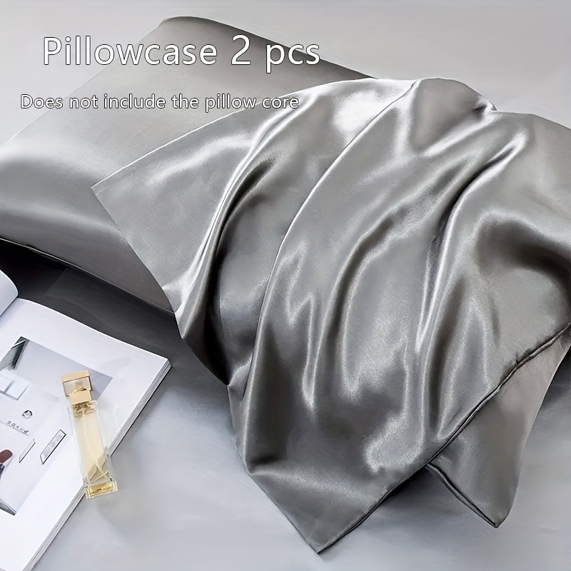 ชุดปลอกหมอนผ้าซาติน 2 ชิ้น ปลอ - Silk Pillowcase บทวิจารณ์และราคา
