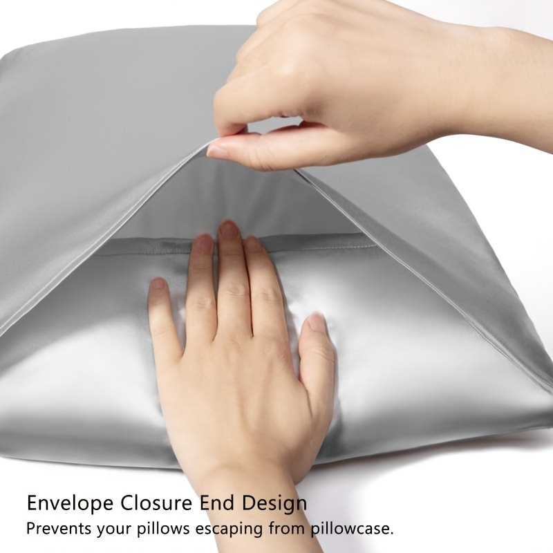ชุดปลอกหมอนผ้าซาติน 2 ชิ้น ปลอ - Silk Pillowcase บทวิจารณ์และราคา