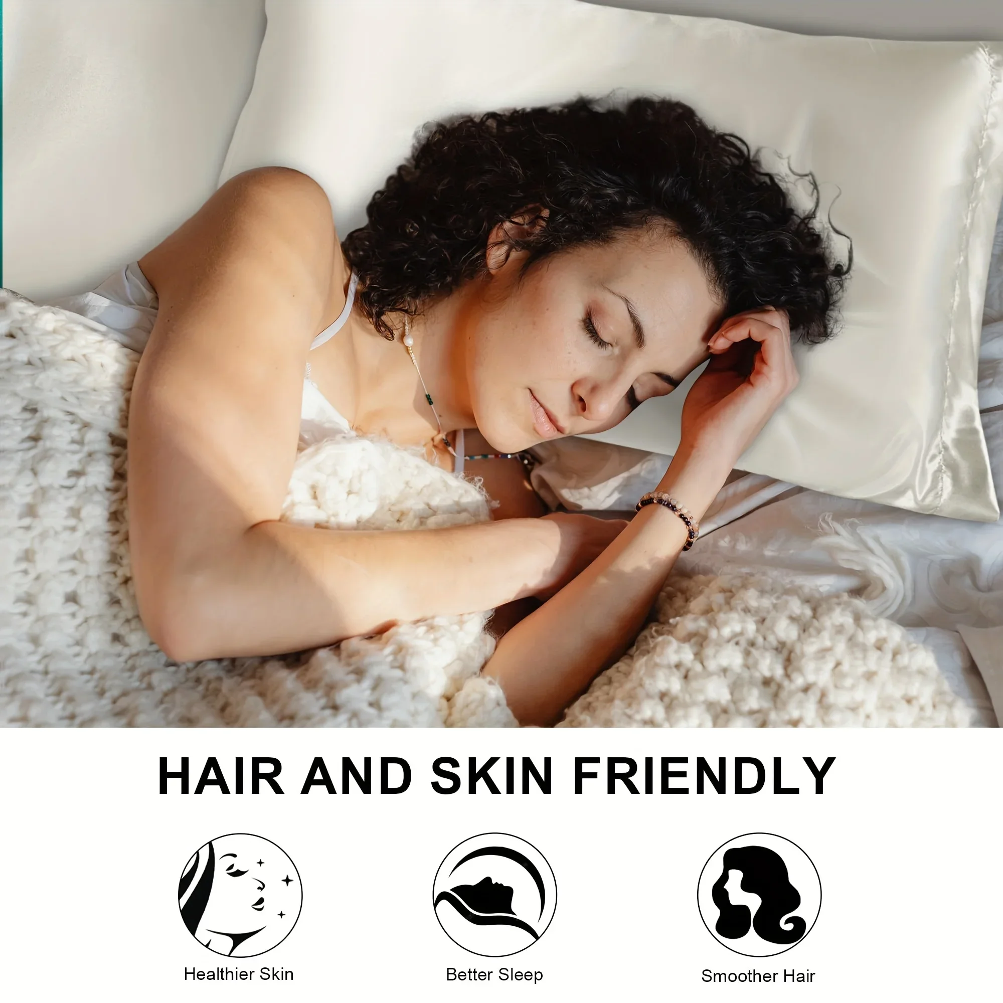 2 ชิ้นหรูหราซาตินซองจดหมายปลอก - Silk Pillowcase บทวิจารณ์และราคา