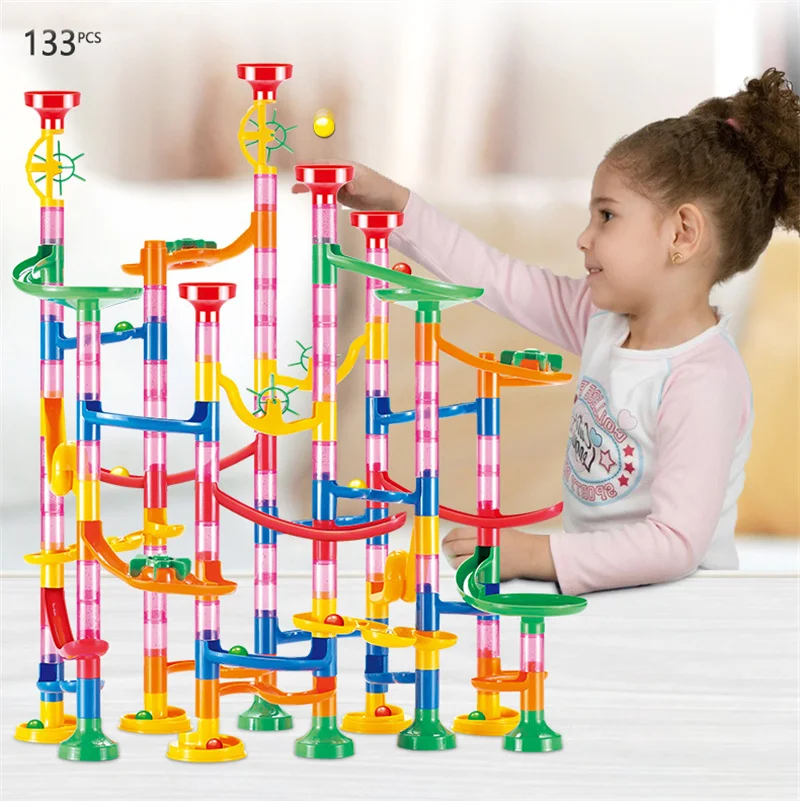 50-142 ชิ้น ของเล่นลูกแก้ว 3D  - Marble Coaster Set บทวิจารณ์และราคา