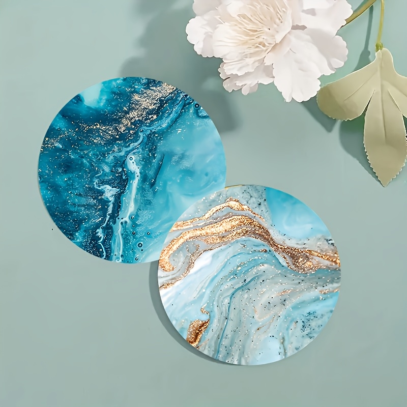 ชุดจานรองแก้วและแผ่นรองจานไม้ท - Marble Coaster Set บทวิจารณ์และราคา
