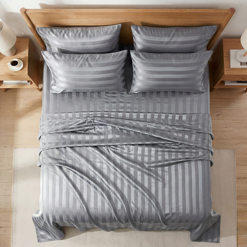 ชุดผ้าปูที่นอนลายทางผ้าซาตินกั - Silk Pillowcase บทวิจารณ์และราคา