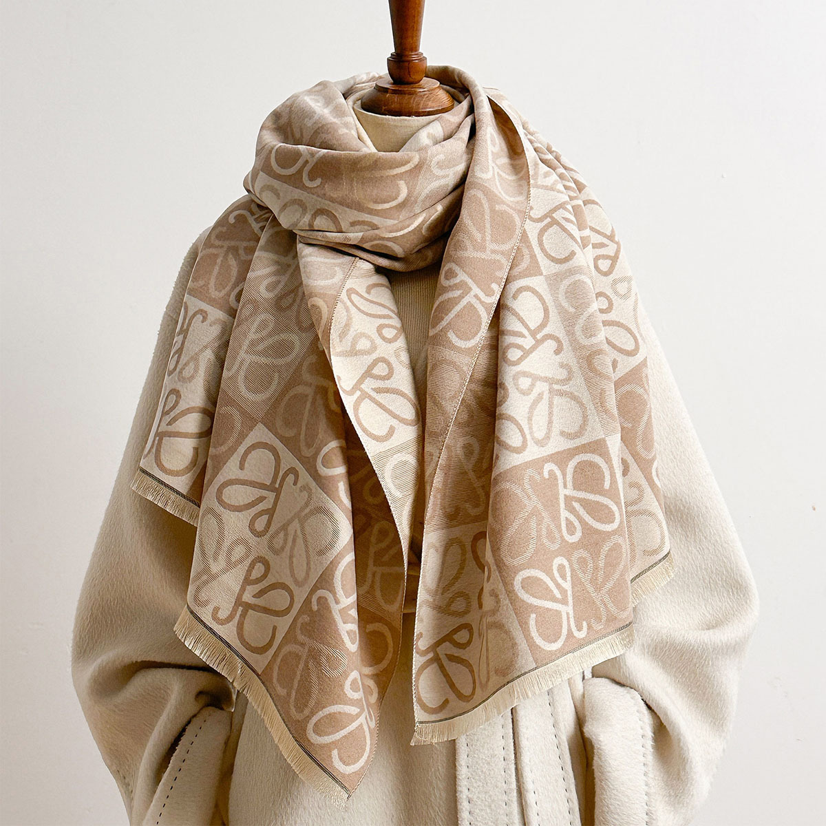ผ้าพันคอผู้หญิง ฤดูใบไม้ร่วง 2 - Cashmere Scarf บทวิจารณ์และราคา