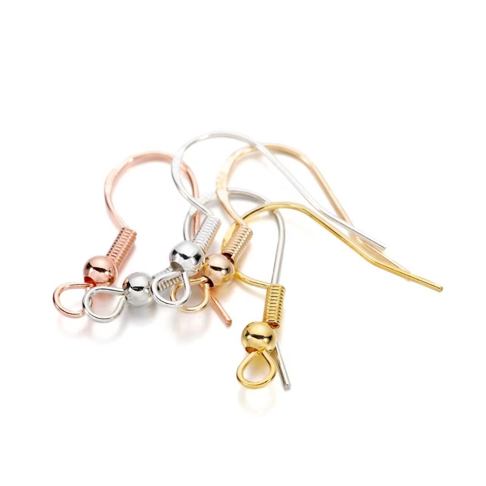 ตะขอต่างหูชุบทอง 100 ชิ้น อุปก - Gold Plated Jewelry บทวิจารณ์และราคา