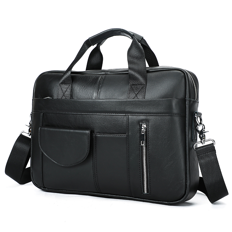 กระเป๋าเอกสารหนังแท้สไตล์วินเท - Leather Briefcase บทวิจารณ์และราคา