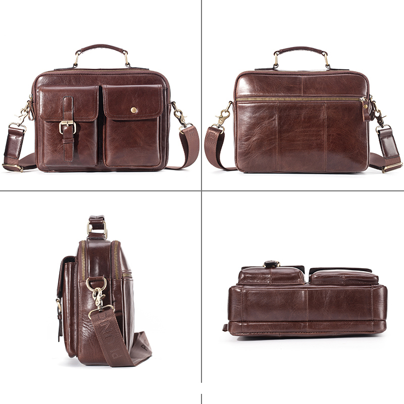 ยี่ห้อใหม่ Cowhide หนัง Messen - Leather Briefcase บทวิจารณ์และราคา