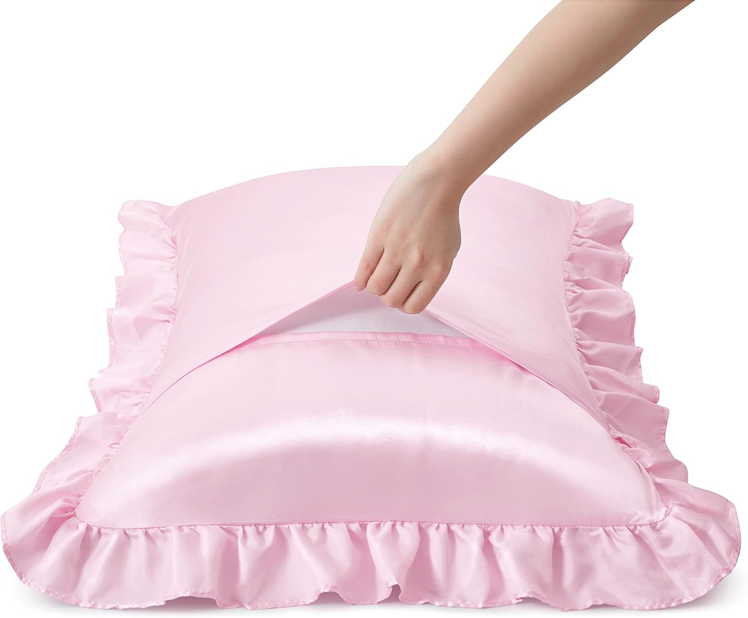 ปลอกหมอนผ้าซาติน 2 ชิ้น สำหรับ - Silk Pillowcase บทวิจารณ์และราคา