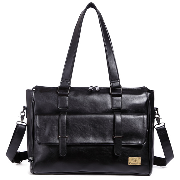 กระเป๋าสะพายไหล่หนังดีไซน์เกาห - Leather Briefcase บทวิจารณ์และราคา