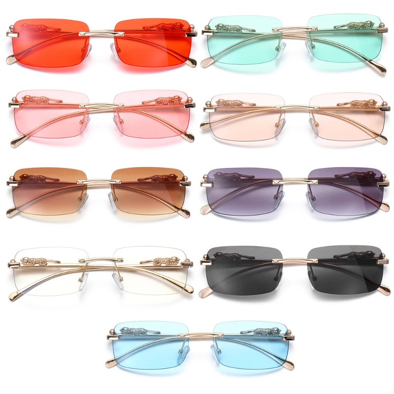 แว่นกันแดดทรงสี่เหลี่ยมไร้กรอบ - Designer Sunglasses บทวิจารณ์และราคา