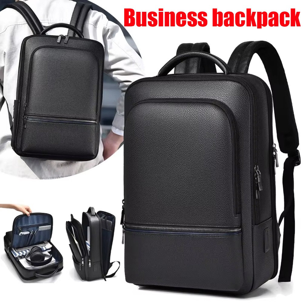 กระเป๋าเป้หนัง PU สำหรับผู้ชาย - Leather Briefcase บทวิจารณ์และราคา