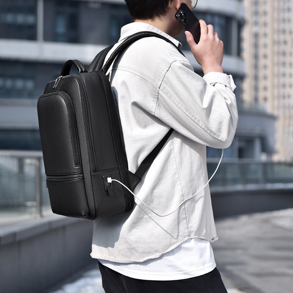 กระเป๋าเป้หนัง PU สำหรับผู้ชาย - Leather Briefcase บทวิจารณ์และราคา
