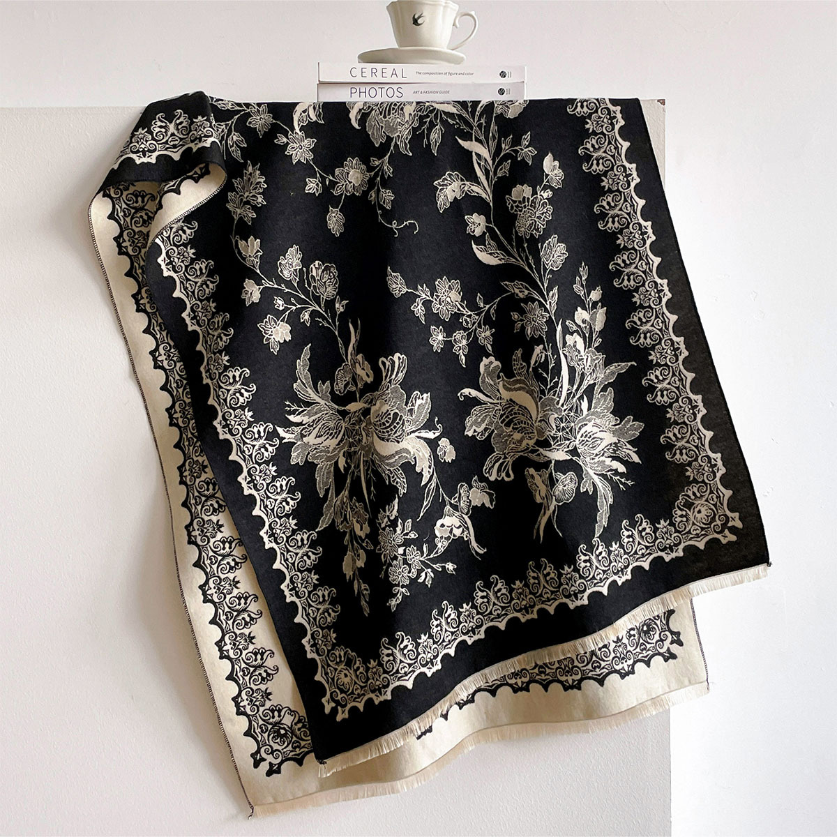 ผ้าพันคอแคชเมียร์เทียมสำหรับผู - Cashmere Scarf บทวิจารณ์และราคา
